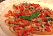 Easy Shrimp Bruschetta