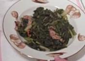 Cajun Style Turnip Greens