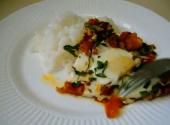 Poached Egg In Tomato Gravy