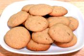 Eggless Whole Wheat Almond Cookies
