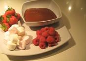 Chocolate Fondue With Fruits