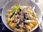 Angel Hair With Roasted Chicken And Bacon 
