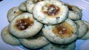 Apricot Walnut Thumbprint Cookies