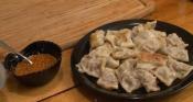 Asian Deer Dumplings With Hot Sauce