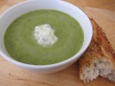 Asparagus Soup With Citrus Herb Crème Fraîche