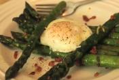 Italian Asparagus With Prosciutto And Poached Egg