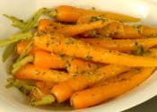 Baby Carrots Glazed In Orange And Parsley Butter