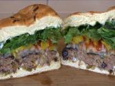 Smokingpit.com - Bacon Blue Cheese Barn Burner Burger Grilled On A Yoder Ys640