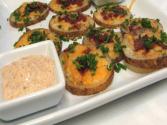 Lynn's Cheesy Bacon Oven Chips With Chipotle Ranch Dipping Sauce