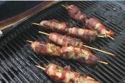 Prawn And Cheese Stuffed Jalapeno Wrapped With Bacon