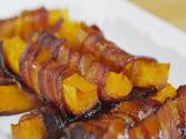 Bacon Wrapped Maple Glazed Roasted Butternut Squash