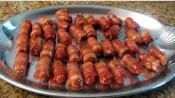 Bacon Wrapped Smokies With Brown Sugar And Butter