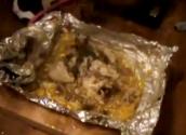 Baked Chicken In Foil With Mushrooms