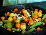 Southern Style Baked Okra And Cherry Tomatoes