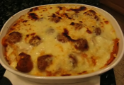 Baked Pasta With Cheesy Meatballs