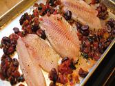 Baked Tilapia With Tomatoes And Olives