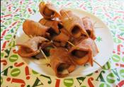 Baked Turkey Bacon Wrapped Water Chestnuts