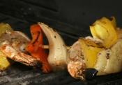 Balsamic Marinated Shrimp And Bell Pepper Brochettes