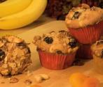Banana Granola Muffin With Cashew And Cherries