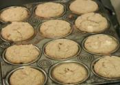 Banana Cinnamon Muffins With Chocolate Mousse