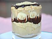 Creamy Parfait With Blackberry Prosecco Cocktail