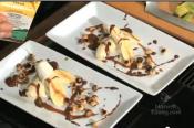 Bananas With Roasted Hazelnuts & Ganache