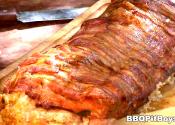 Barbecued Pork Roast With Corn Bread Stuffing