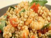 Barley Salad With Anchovies, Shrimps And Tomatoes 