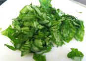 Basil Ribbons For Garnish