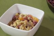 Barbecued Peach Blueberry And Pecan Streusel