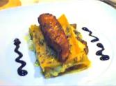 Triple Flavor Prawn Lasagna With Salmon Loin