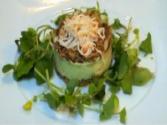 Exotic Guacamole Ricotta And Tuna Cake
