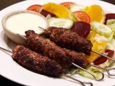 Arabic Beef Kefta With Saffron Yogurt