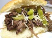 American Style Beer And Beef Sandwiches