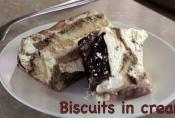 Delicious Biscuits In Cream