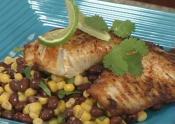 Blackened Tilapia With Corn And Black Bean Salad