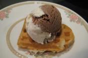 Crisp Blueberry Waffles For Ice Cream