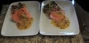 Salmon With White Wine Butter Sauce
