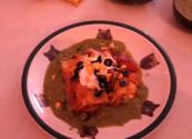 Burrito Style Chicken Enchiladas With Cilantro Sauce