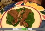 Burritos With Rice And Mole Sauce
