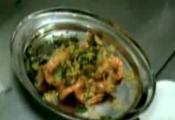 Fried Buttered Prawns With Egg Floss