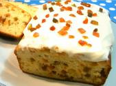 Butterless Fruit Loaf With Sour Cream Frosting 