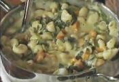 Butternut Squash Pasta And Crab Cakes