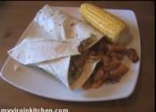 Cajun Pesto Turkey Wraps And Sweet Potato Chips