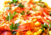 Carrot Risotto With Smoked Salmon
