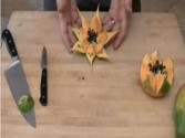How To Carve A Papaya Into Flower