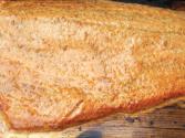 Cedar Plank Salmon With Maple Syrup Glaze