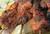 Grilled Pork And Wings In Char Siu Sauce
