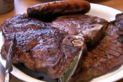 Charcoal Grilled T-bone Steak