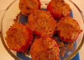 Cheddar-topped Baked Tomatoes With Basil